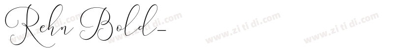 Rehn Bold字体转换